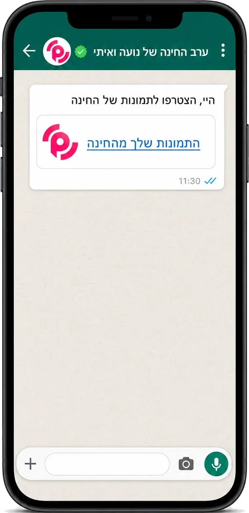 מקבלים קישור בוואטסאפ