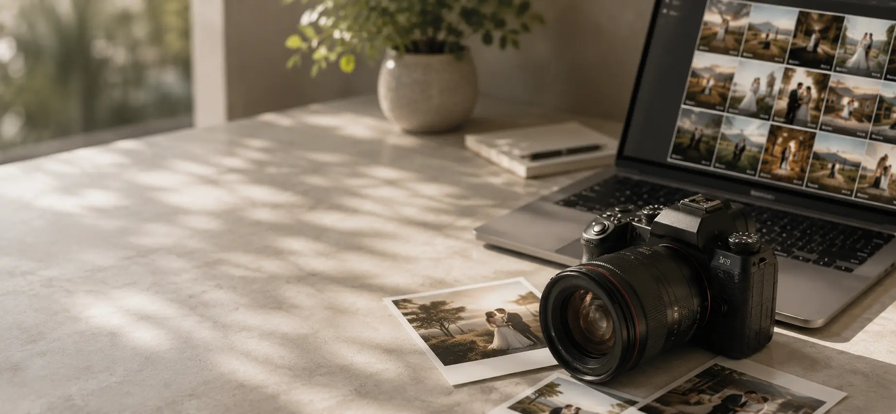 A couple on their wedding day – shot by a photographer working with PiciMe Studio